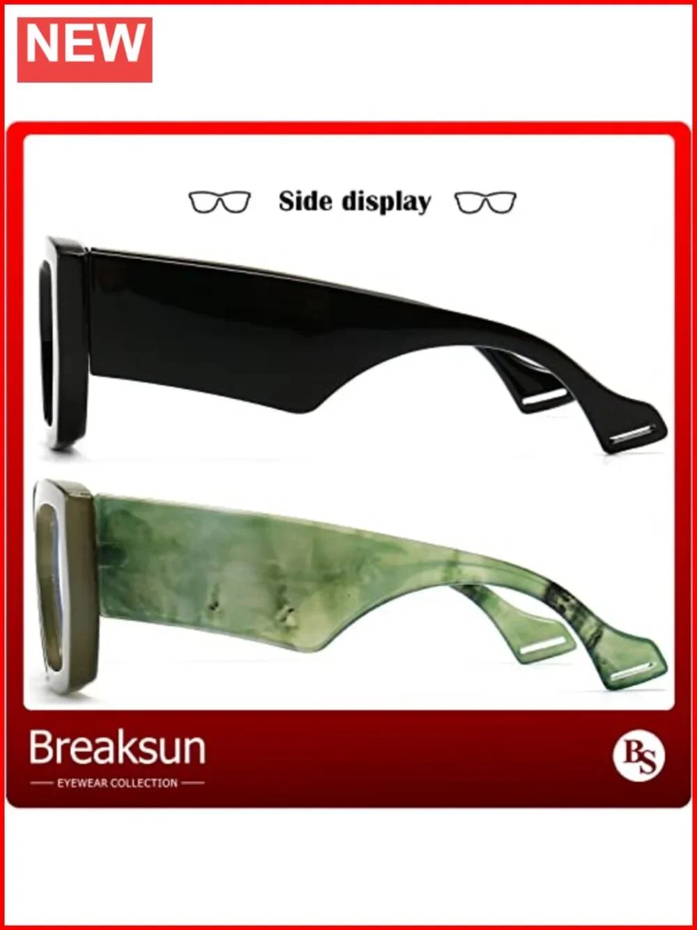 Oversized Square Blue Light Blocking Gaming Glasses Plastic Acetate